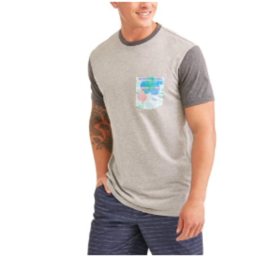NWT Men's Short Sleeve Cotton Poly Jersey Tee